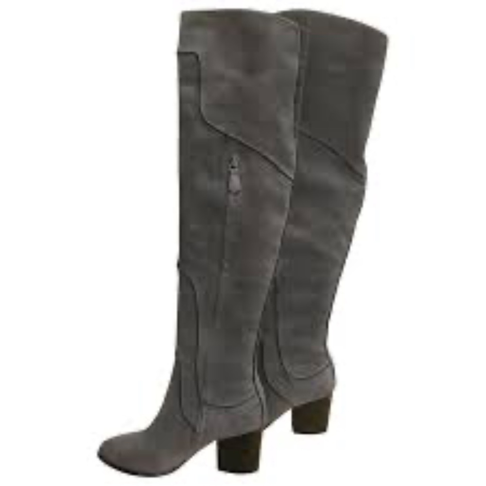 Rebecca Minkoff Grey Suede Boots Tall